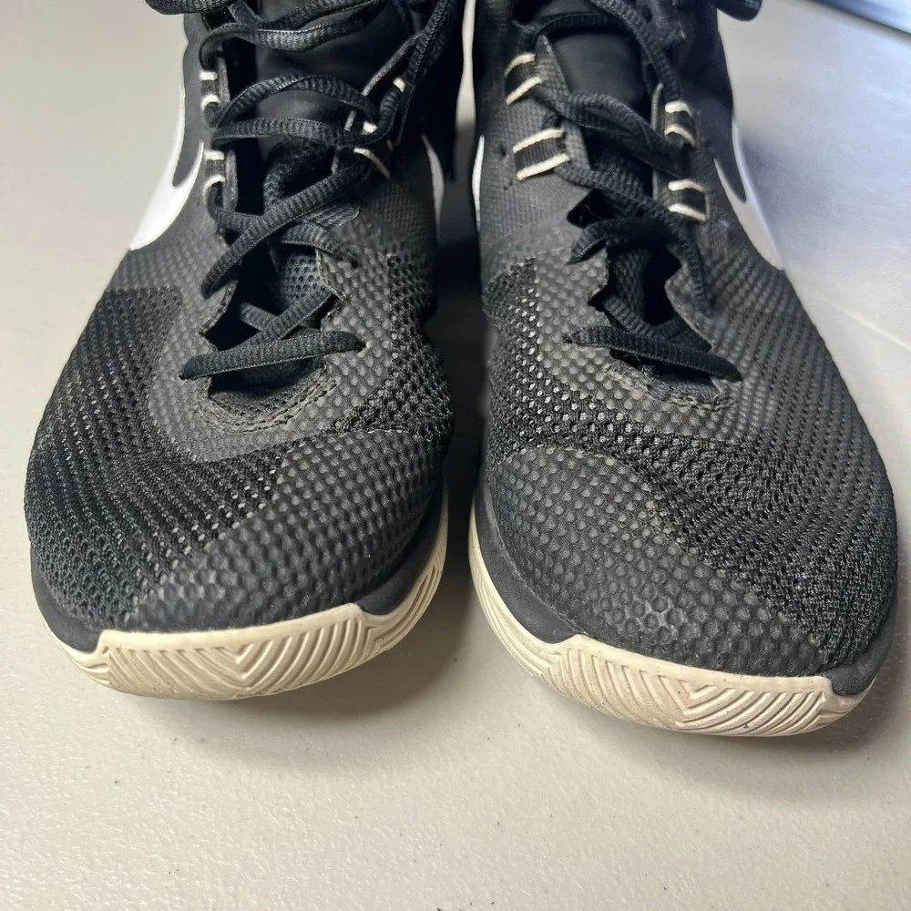 Nike Air Precision Mens Size 10 Black White Basketball Shoes Sneakers 898455-001